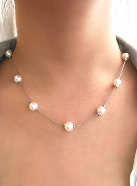 bls-miracle Vintage Pearl Necklace For Women Elegant White