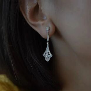 Dangle Earring Sterling silver Party Wedding Drop Earrings