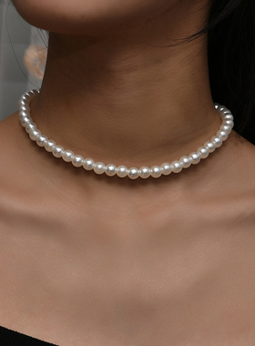 2021 Trend Elegant Jewelry Wedding Big Pearl Necklace For