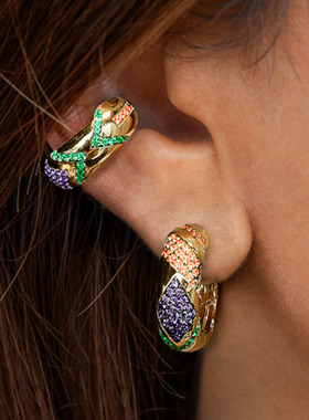2023 Ethnic Crystal Earcuffs For Women Bohemia
