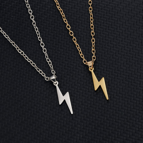 Rinhoo Stainless Steel Necklace For Women Men Long Chain