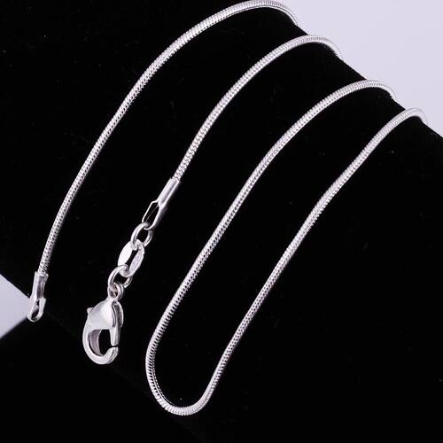 Fashion Sell Snake 1MM Chain Sterling silver Ladies` women