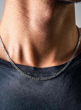 Fashion New Figaro Chain Necklace Men 3mm Stainless Steel