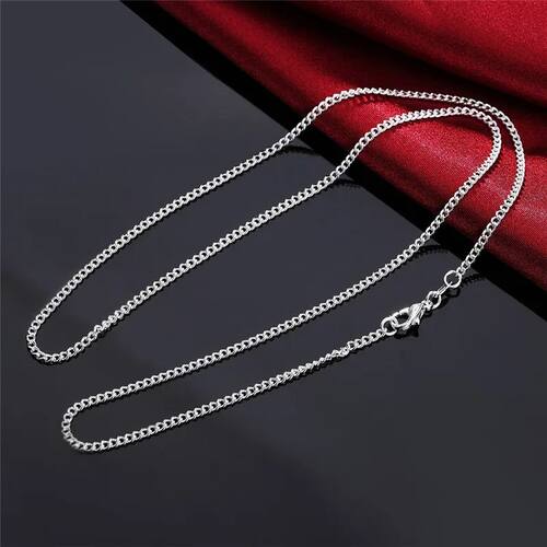 40-75cm wholesale Sterling Silver Necklace 2MM String chain