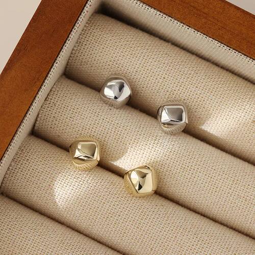 Silver Stud Earrings Women Style Cute Sweet Jewelry