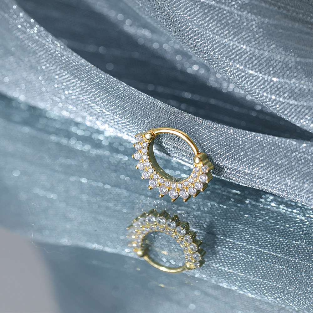 AIDE 925 Sterling Silver Classic Trendy Nose Ring For Women