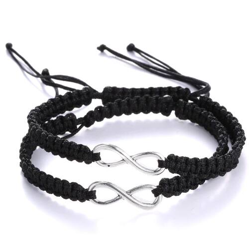 2 pcs/set Infinity Bracelets Bohemia Vintage Rope Chain