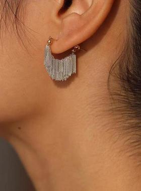 2023 New Arrival Elegant Temperament Chain Tassel Metal