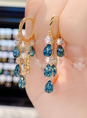 Butterfly Earrings Female Pearl Tassel Autumn And Winter