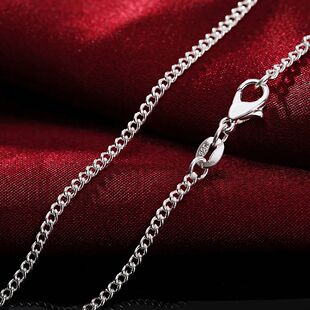 New Sterling Silver Necklace 16/18/20/22/24/26/28/30 Inches