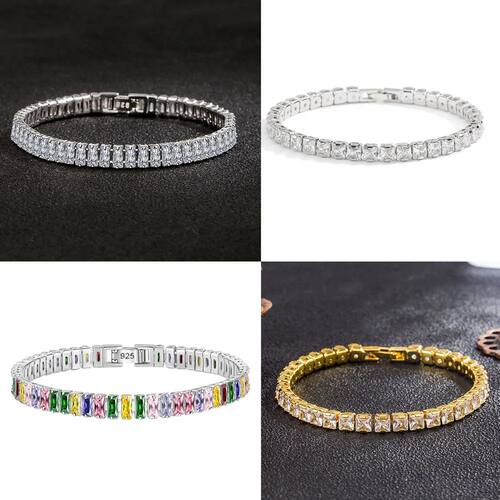Roman Crystal Bracelet For Women Fashion Heart Chain