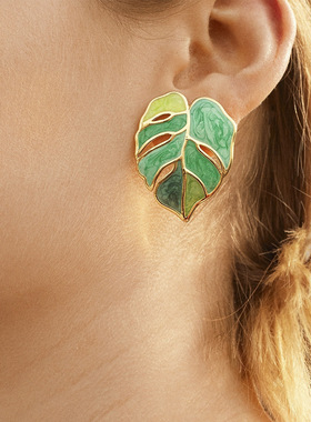 Luxury Shuangshuo New Dream Small Bohemian Leaf Earrings