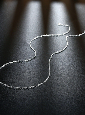 925 sterling silver 10PCS 1MM circle chain necklace for