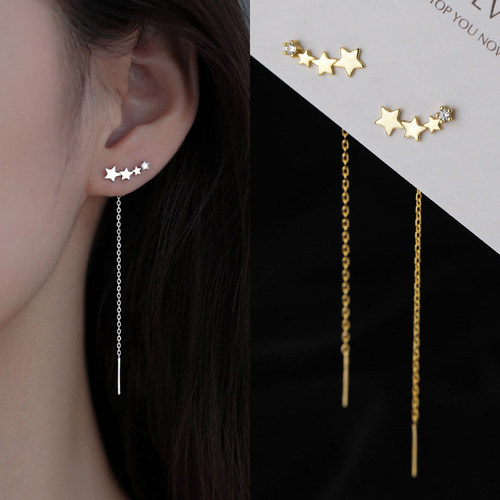 New Trend Long Wire Tassel Thread Chain Climb Star Heart