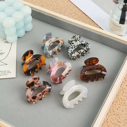 New Women Hair Claw Small 4.5cm Acetate Hair Clips Elegant