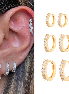 CRMYA Gold Silver Filled 16mm 14mm 12mm Flower Higgle