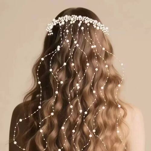 New & European Style Pearl Hair Comb – Handcrafted Bridal