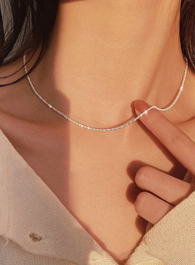 New Popular Silver Colour Sparkling Clavicle Chain Choker