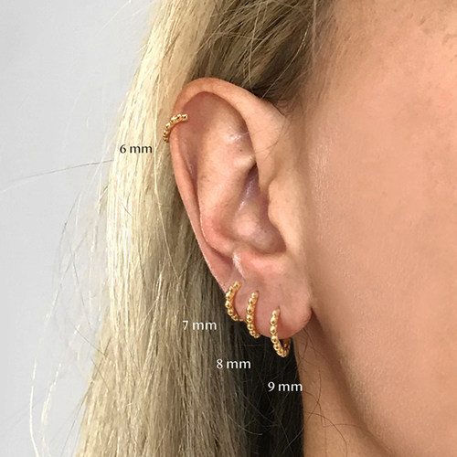 2023 Sterling Silver Pendientes Mujer Ear Bone Buckle