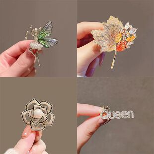 Fashion Brooch Set Flower Bow Brooches for Women Metal