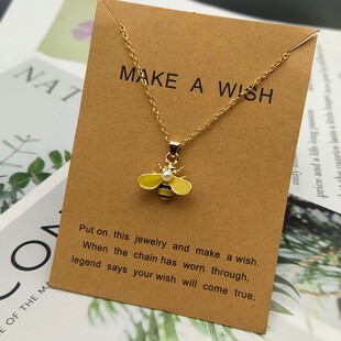 New Cute Necklace Golden Girl Women Fashion Bee