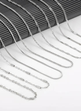 GATTVICT 10pcs/lot Bulk Wholesale DIY Rolo Chains Necklac