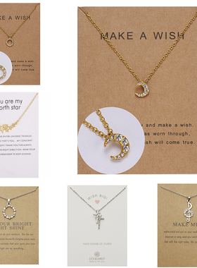 New Trendy Alloy Cute Elegant Wish Star Moon Bowtie Heart Go