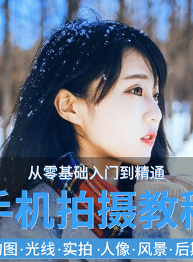 手机摄影教程snapseed人像后期修图拍摄拍照课程从入门到精通