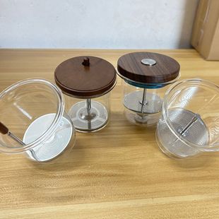 全玻璃飘逸杯茶叶过滤器茶滤高硼硅耐热玻璃内胆304不锈钢滤网