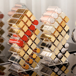 鱼型立式口红收纳架口红收纳盒化妆品收纳盒展示架可放唇釉唇膏架