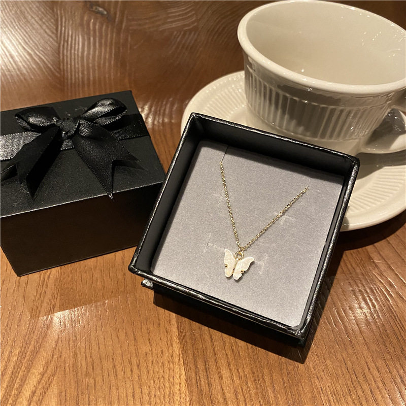 黑色高档质感礼盒 耳饰戒指项链手链大气时尚包装盒极简创意盒子