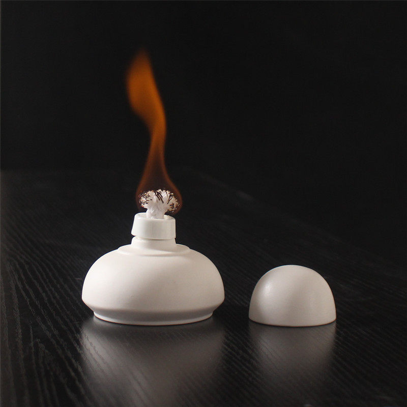 户外白泥素陶酒精灯酒精炉茶道配件家用温茶器加热保温日式烧水