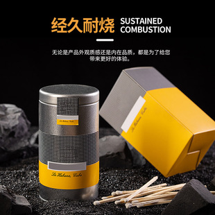 雪茄火柴加长老式白桦木持久易燃马口铁罐装烟斗火柴厂家批发现货