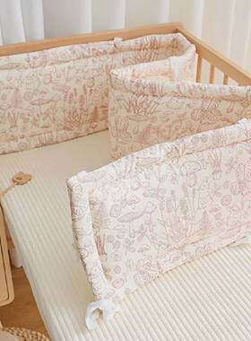 软体防撞围挡新生婴儿床床围纯棉a类床靠宝宝防撞缓冲软包c210904