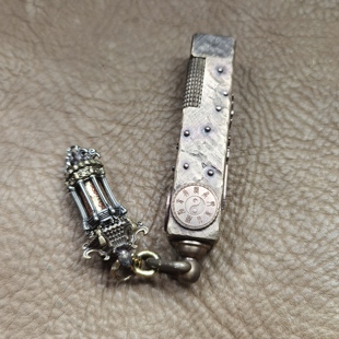 爷们手作黄铜煤油打火机四方条机焊接北斗七星南斗六星六丁六甲章