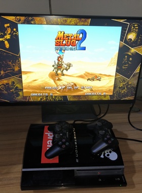 ps3游戏机双65厚机双手柄软破可玩ps2