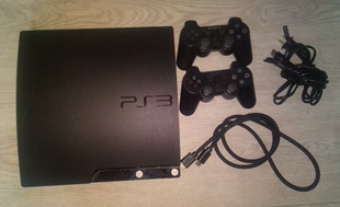 ps3 2012a游戏机双手柄可玩ps2游戏