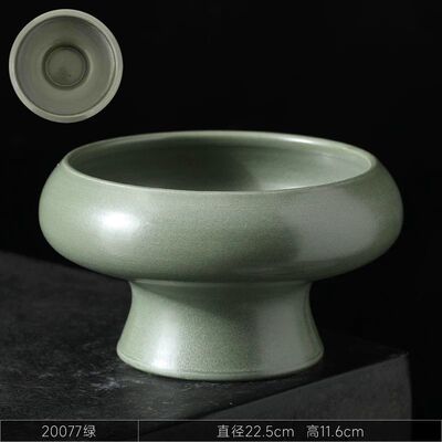 苔藓球高脚水培花盆蕨类造景水仙花托盘铜钱草流泉枫剑山插花器大