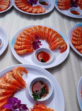 仿真大虾模型假菜肴装饰仿真白灼虾样品展示道具美食食物模具大虾