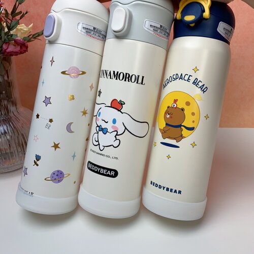 6.5cm硅胶水杯套杯具熊水杯垫470ml480ml防摔隔热防烫透明水壶套