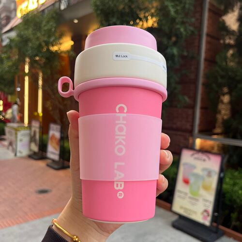 硅胶水杯套和序保温杯500ml咖啡杯杯垫吸管杯透明防摔防滑保护套