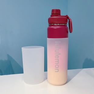 7.5cm7.7cm硅胶杯套lululemon710ml保温杯套防摔保护套防磨杯垫