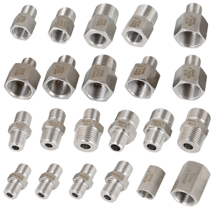 压力表304不锈钢内外牙螺纹转换接头M20M14 1.5转234分内外丝补芯