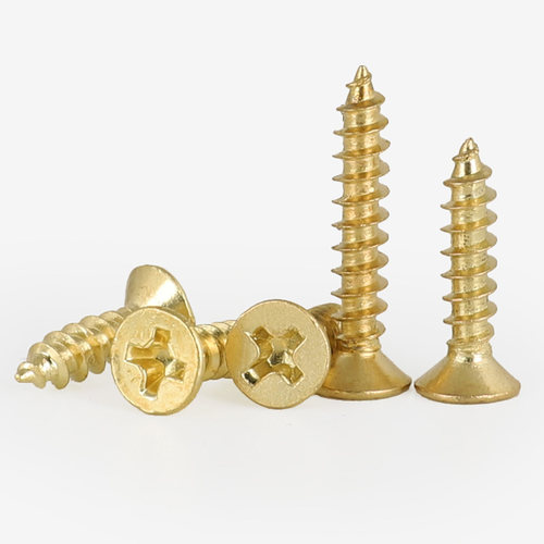 镀铜沉头十字自攻丝M2M2.3M2.6