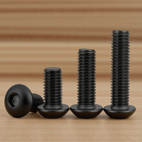黑色316圆头内六角螺丝钉不掉色