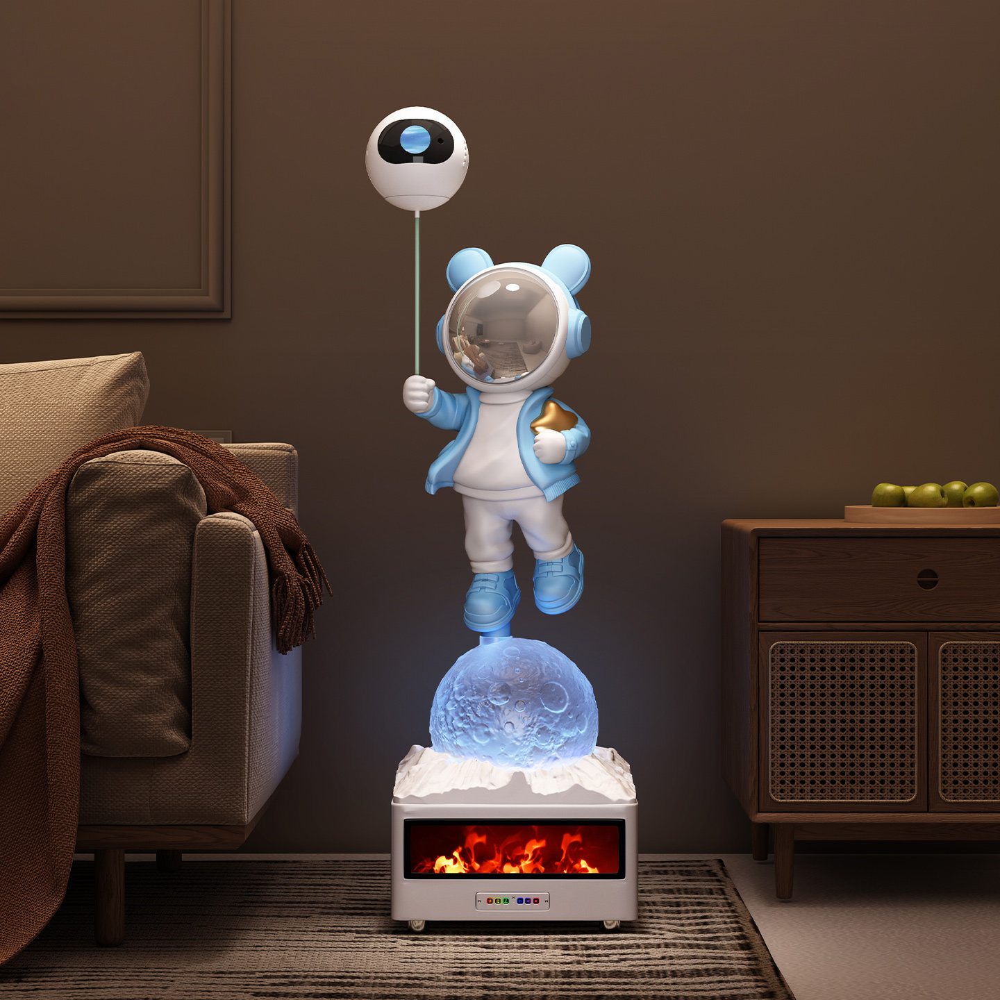 太空人宇航员大型落地摆件电视柜沙发旁边高端大气上档次乔迁礼品