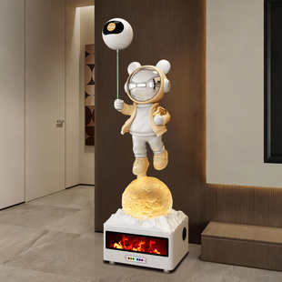 创意K歌宇航员太空人落地摆件客厅装饰品现代简约家居艺术品