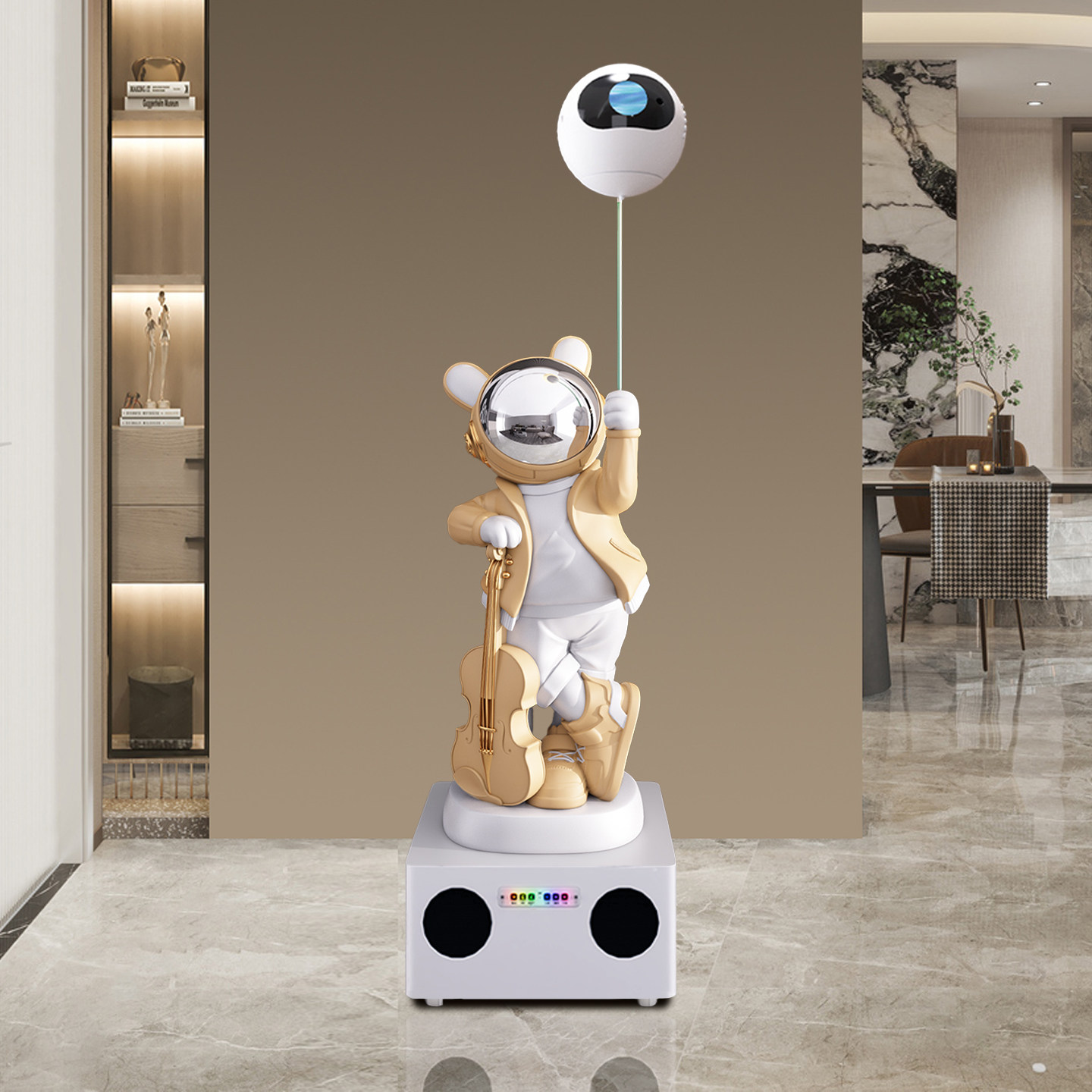 太空人K歌客厅沙发边电视机柜旁宇航员大摆件落地高端乔迁星空灯,家居饰品,落地摆件,淘宝优惠券,粉丝福利购,淘宝优惠卷