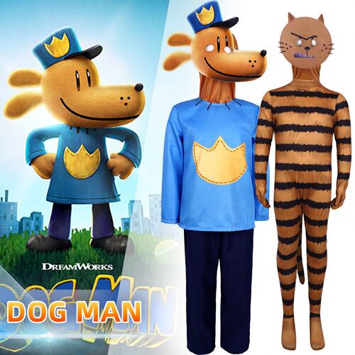 新品狗人cosplay服装万圣节皮蒂猫Dogman角色扮演舞台表演服