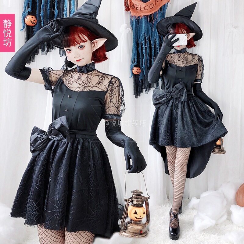 万圣节成人服装女巫婆性感恶魔燕尾服cosplay吸血鬼新娘装蜘蛛装